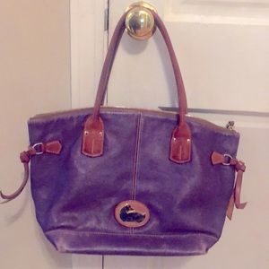 Used Dooney & Bourke Bag- Pretty Purple Leather!
